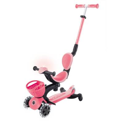 Globber Go Up Baby 360 Işıklı Scooter - Koyu Pastel Pembe 844-210 - 4
