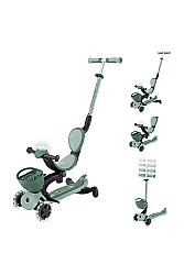 Globber Go Up Baby 360 Işıklı Scooter - Zeytin Yeşili 844-104 - 2
