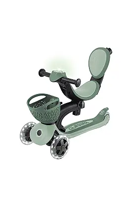 Globber Go Up Baby 360 Işıklı Scooter - Zeytin Yeşili 844-104 - 6