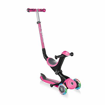 Globber Go Up Deluxe Işıklı Scooter - Pastel Pembe - 1
