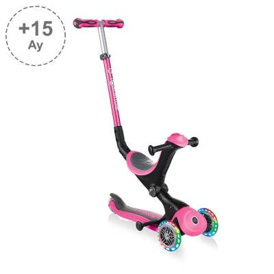 Globber Go Up Deluxe Işıklı Scooter - Pembe 646-110 - 1