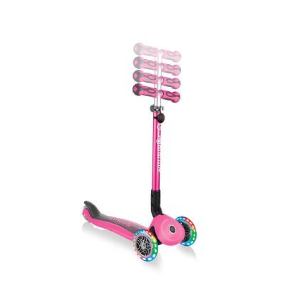 Globber Go Up Deluxe Işıklı Scooter - Pembe 646-110 - 6