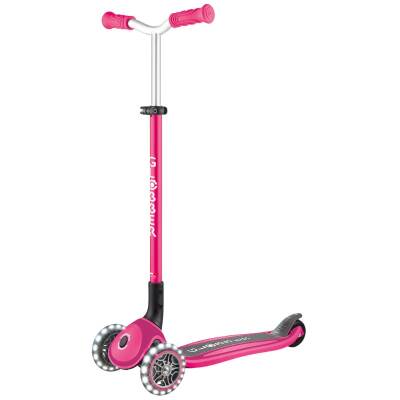 Globber Master Işıklı Katlanabilir Scooter - Fuşya 663-110 - 1