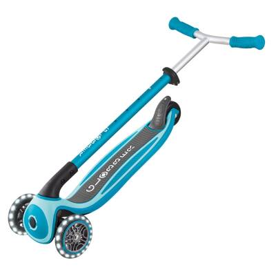 Globber Master Işıklı Katlanabilir Scooter - Okyanus Mavisi 663-100 - 6