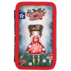 Gorjuss Little Mushroom Üç Katlı Dolu Kalem Kutusu 607GJ35 - 1