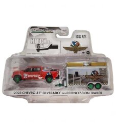 Greenlight 1/64 2023 Chevrolet Silverado And Trailer G-30456 - 2