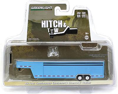 Greenlight 1/64 Contınuous Gooseneck Lıvestock Traıler Hayvan Taşıma Römorku G-30422 - 2