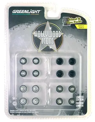 Greenlight 1/64 Hollywood Kons Wheel & Tıre Packs G-16190 - 1