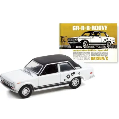 Greenlight Vintage Ad Cars 1/64 1969 Datsun 510 G-39090 - 1