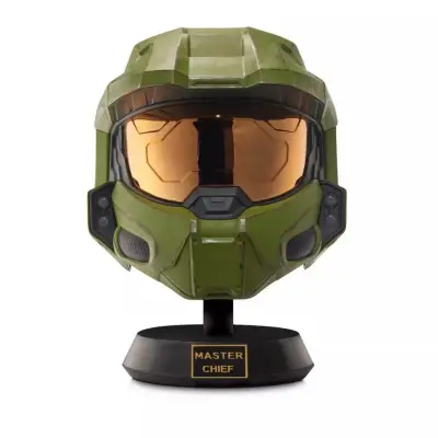 Halo Gerçekci Master Chief Işıklı Miğfer ve Sergi Standı HLW/0173 - 1