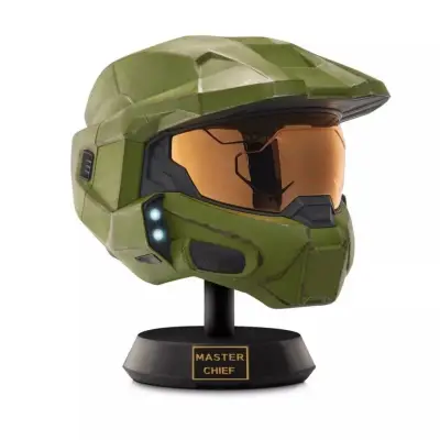 Halo Gerçekci Master Chief Işıklı Miğfer ve Sergi Standı HLW/0173 - 2