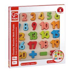 Hape Chunky Puzzle Matematik Yapbozu E1550 - 1