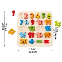 Hape Chunky Puzzle Matematik Yapbozu E1550 - 4