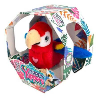 Happy Yappers Slap Bant Peluş Red Parrot Hy-332 - 1