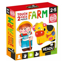Headu 2 Pieces Puzzle Touch Farm (2-5 Yaş) Mu24889 - 4