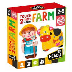 Headu 2 Pieces Puzzle Touch Farm (2-5 Yaş) Mu24889 - 4