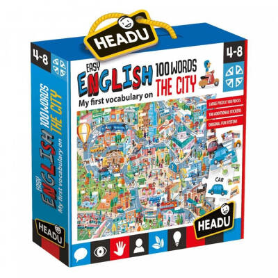 Headu Easy English 100 Words City (4-8 Yaş) IT21000 - 1