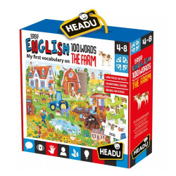 Headu Easy English 100 Words Farm (4-8 Yaş) IT20997 - 1