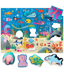 Headu Ecoplay Shaped Puzzle Sea Mu29563 - 2