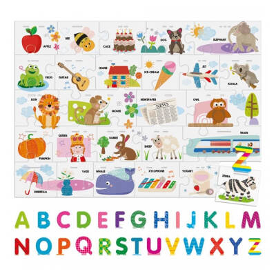 Headu Montessori Alphabet Puzzle 3D (3-6 Yaş) IT20973 - 2