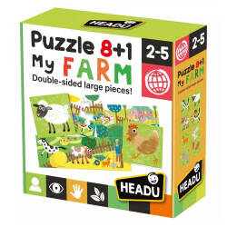 Headu Puzzle 8+1 Farm (2-5 Yaş) IT20867 - 3