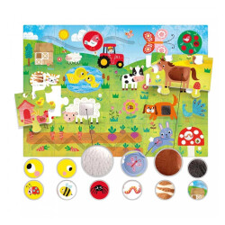 Headu Tactile Puzzle Montessori (1-4 Yaş) MU23592 - 2