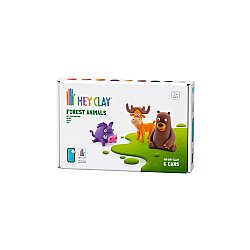 Hey Clay Hava İle Kuruyan Kil (6'lı Kutu) - Orman Hayvanları (Ayı, Geyik, Yaban Domuzu) Hc060044 - Hey Clay