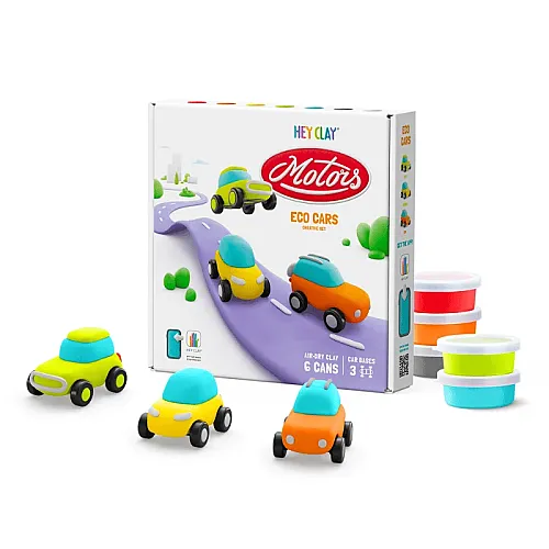 Hey Clay Yaratıcı Kil Seti - Eco Cars Hc-60901 - 1
