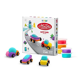 Hey Clay Yaratıcı Kil Seti - Happy Cars Hc-60902 - 1