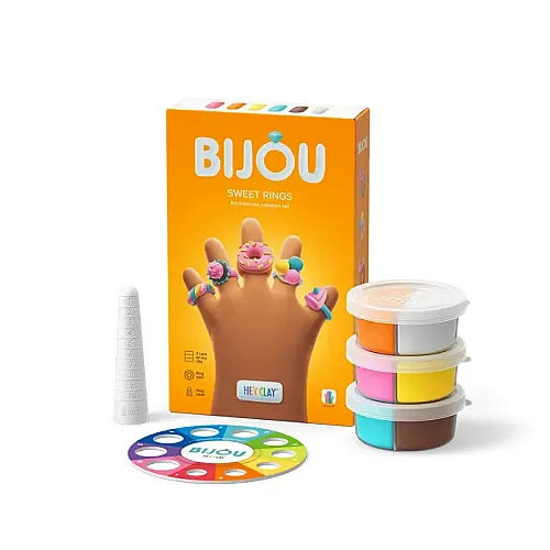Hey Clay Yaratıcı Kil Seti - Sweet Rings Hc-31002 - 1