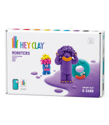 Hey Clay Hava ile Kuruyan Kil (6'lı Kutu) - Monsters (Hipster, Bigwig, Donut) HC060036 - 1
