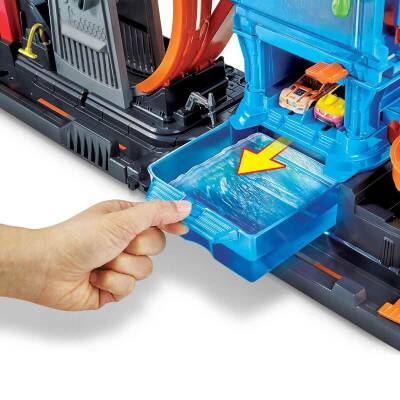 Hot Wheels Dev Ahtapot ile Araba Yıkama Oyun Seti GTT96 - 6
