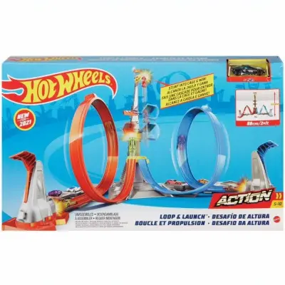 Hot Wheels Dikey Uçuş Heyecan Yarış Seti GRW39 - 1