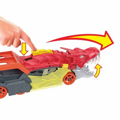 Hot Wheels Fırlatıcı ve Taşıyıcı Ejderha GTK42 - 5
