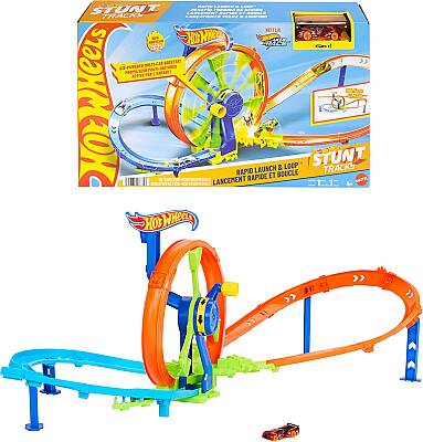 Hot Wheels Hızlı Fırlatma Ve Döngü Parkuru Oyun Seti Jbx65 - 1