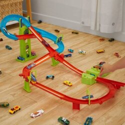 Hot Wheels Neon Yarışlar Çoklu Yarış Heyecanı Pist Seti HPC07 - Hot Wheels