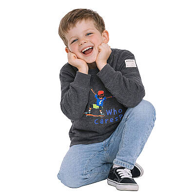 HUPALUPA Basic Sweatshirt Dar Kalıp Antrasit Skate 5-6 Yaş - 2