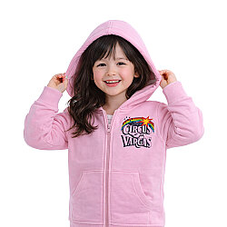 HUPALUPA Kapüşonlu Sweatshirt Dar Kalıp Pembe Cırcus 5-6 Yaş - 2