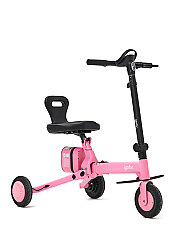 Igofor 3 Tekerlekli Katlanabilir Elektrikli Oturulabilir Scooter Pembe EM301-P - 1