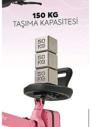 Igofor 3 Tekerlekli Katlanabilir Elektrikli Oturulabilir Scooter Pembe EM301-P - 4