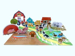 Imagine That Build And Play - Farm Book And Play Set - 2