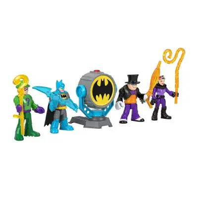 Imaginext DC Super Friends Bat-Tech Bat-Signal Figür Seti HFD47 - 3