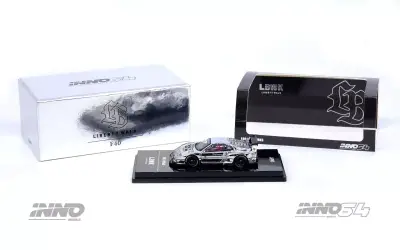 Inno 1/64 Lbwk (F40) Chrome Silver In64-Lbwkf40-Chs - 1