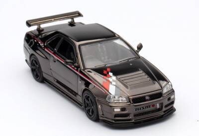 Inno 1/64 Nissan Skyline Gt-R(R34) Nısmo R-Tune Black In64-R34Rt-Bch - 1