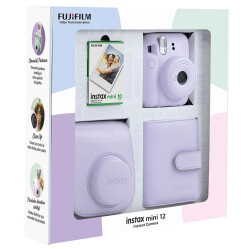 Instax Mini 12 Lila Fotoğraf Makinesi 10'Lu Film Fotsı199-Bx4-10-Dk-Ka - 3