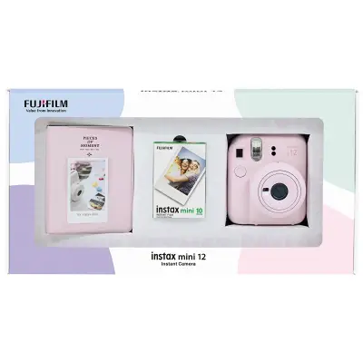 Instax Mini 12 Pembe Fotoğraf Makinesi 10'Lu Film Fotsı196-Bx3-10-Pa - 1