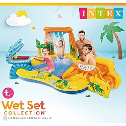 Intex 57444 Dinazor Şekilli Oyun Havuzu 249x191 cm - 4