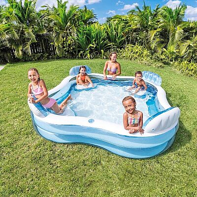 Intex Şeffaf Koltuklu Aile Boyu Havuz 229 cm (56475) - 1