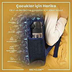 ION8 Geri Dönüştürülmüş Plastik Sızdırmaz İnce Suluk (500 ml) - Recyclon Oyuncu - 2