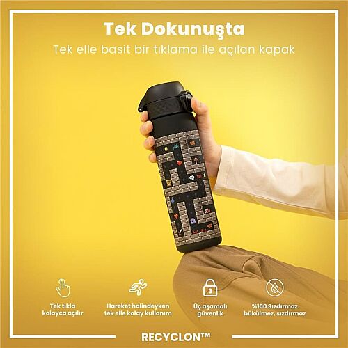 ION8 Geri Dönüştürülmüş Plastik Sızdırmaz İnce Suluk (500 ml) - Recyclon Oyuncu - 3
